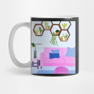 House plants interior illustration Mug